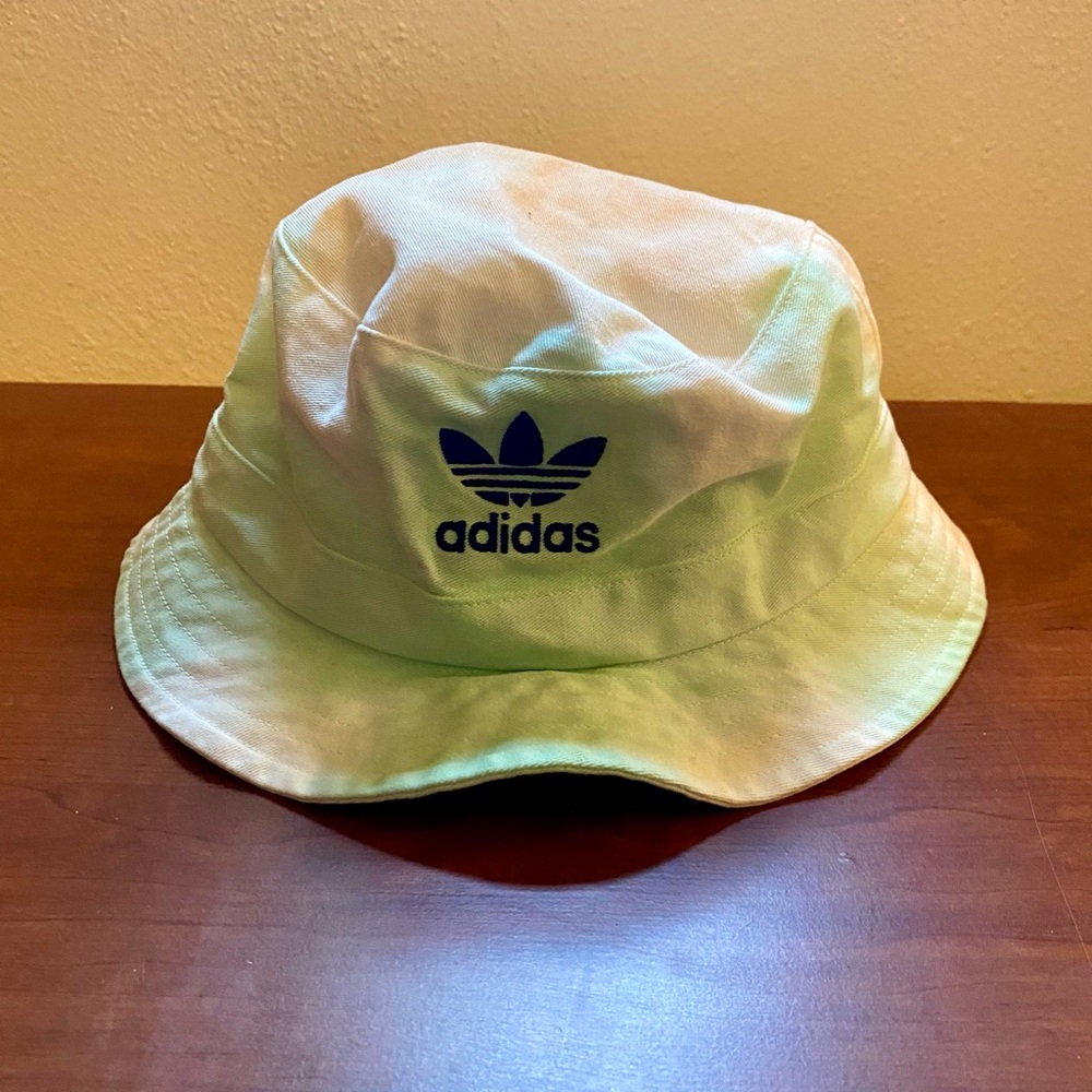 adidas Green and White Bucket Hat